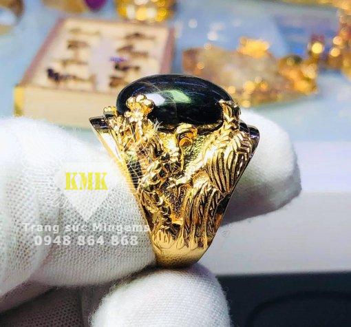 nhẫn tứ linh vàng 18k