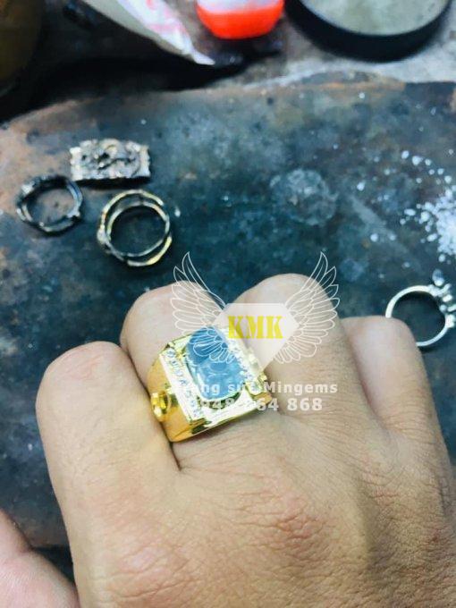 nhẫn tỳ hưu nam vàng 18k mệnh thủy