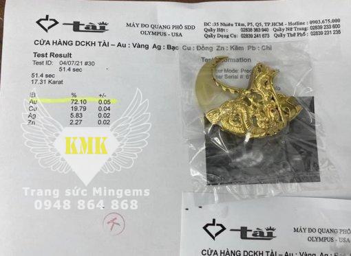 móng cọp bọc vàng 18k