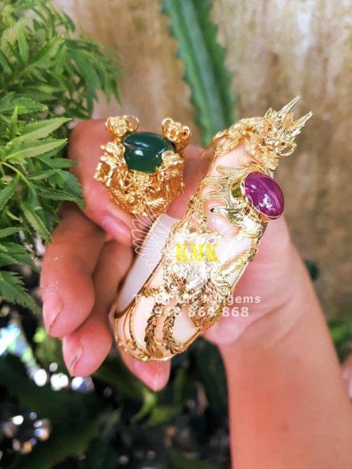 vòng rồng 3d vàng 18k khủng