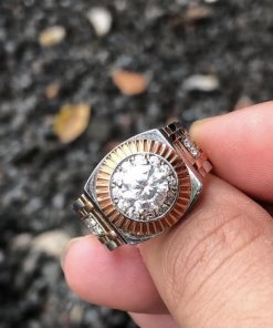 nhẫn rolex nam vàng 18k