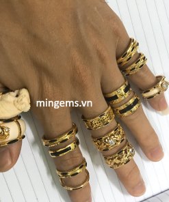 nhẫn lông voi vàng 18k đẹp