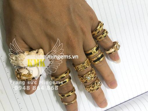 nhẫn lông voi vàng 18k đẹp