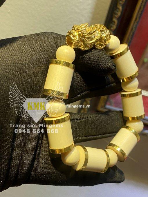 vòng tay tỳ hưu vàng 18k