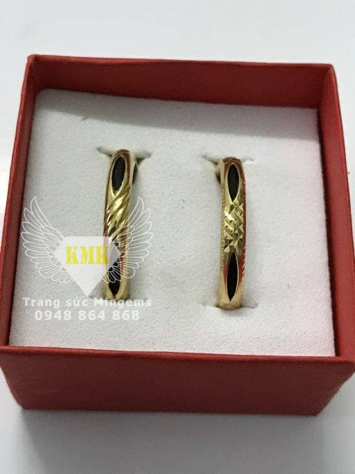 nhẫn cặp lông đuôi voi vàng 18k