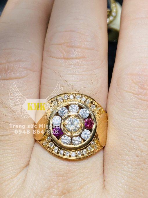 nhẫn kim cương fancy pink