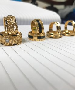 mẫu nhẫn lông đuôi voi vàng 18k