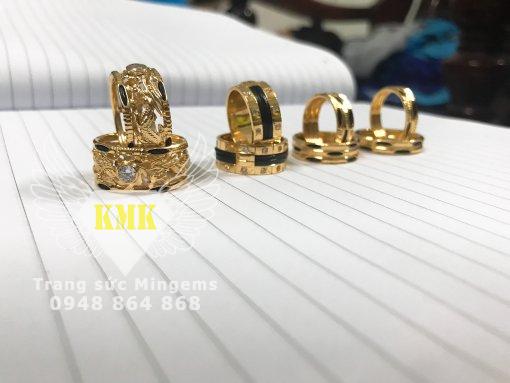 mẫu nhẫn lông đuôi voi vàng 18k