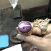 nhẫn vàng nam đính đá ruby 18k