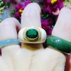 nhẫn emerald ngọc lục bảo nam vàng 18k