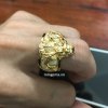 nhẫn đầu rồng bằng ngà voi vàng 18k