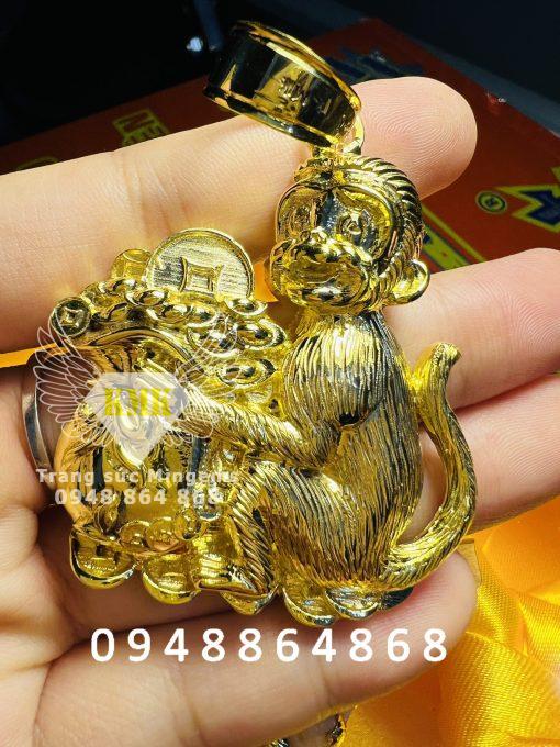 mặt dây con khỉ vàng 18k