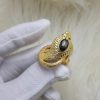 nhẫn nam hình con rắn cuộn vàng 18k