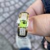 nhẫn đá peridot vàng 18k cho nam