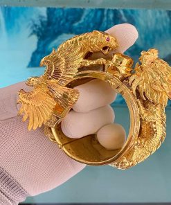 vòng tay rồng hổ vàng 18k