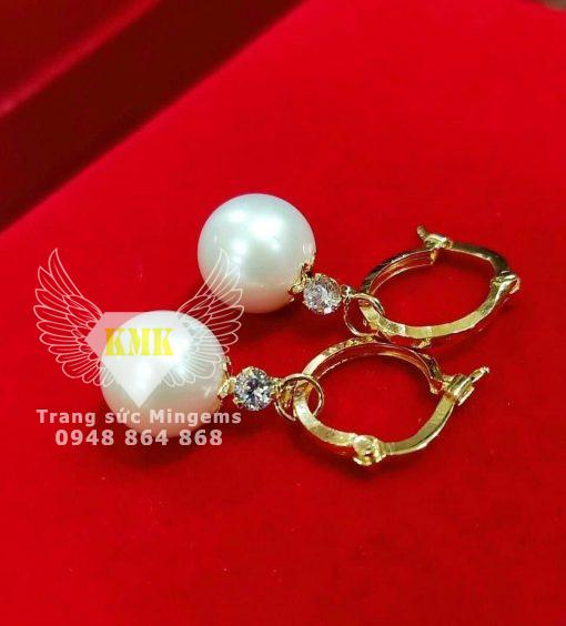 bông tai nữ ngọc trai vàng 18k