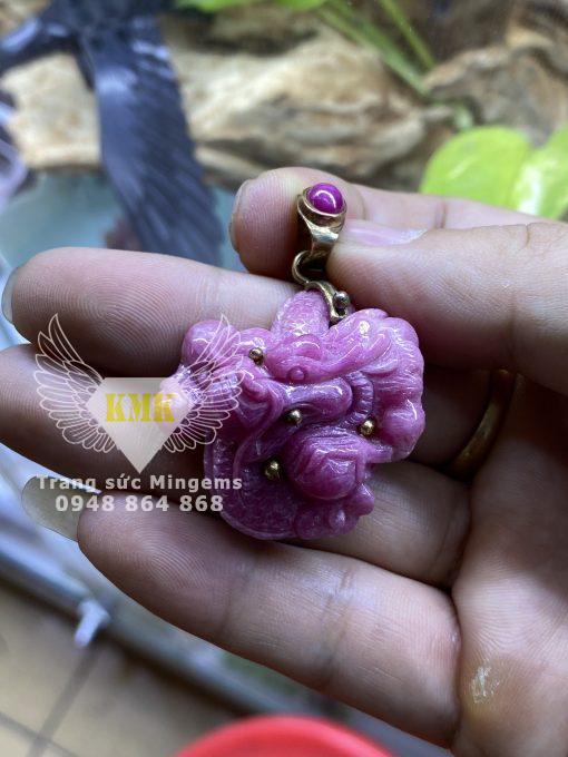 mặt dây chuyền rồng ruby