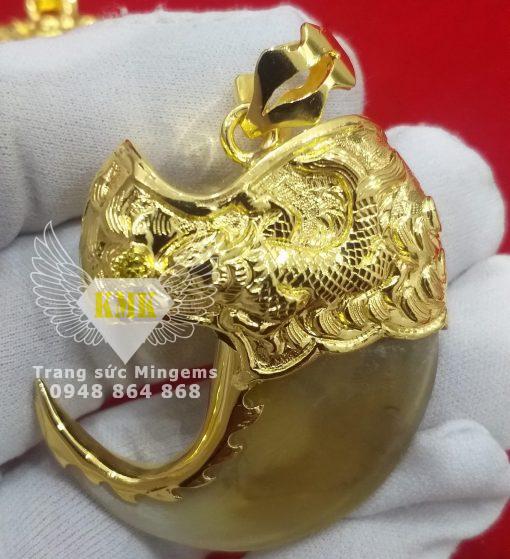 mẫu bọc rồng nanh móng hổ vàng 18k