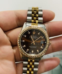 đồng hồ rolex mạ vàng hồng 18k