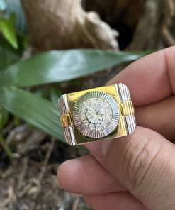 nhẫn rolex đai cứng vàng 12k