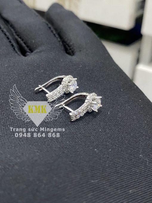 Khuyên Tai Kim Cương Moissanite 4ly5