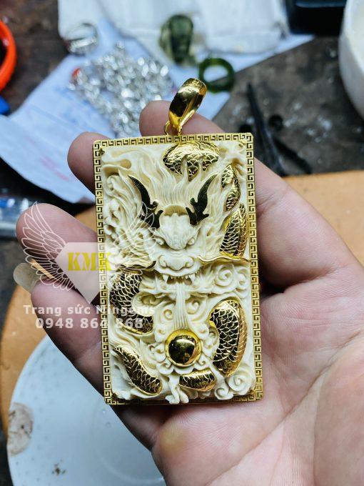 Mặt Dây Chuyền Rồng Bọc Vàng 18k