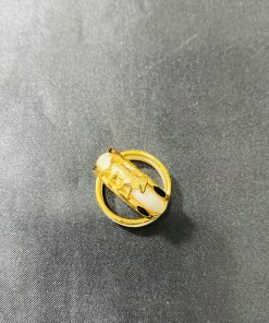 nhẫn con chó vàng 18k