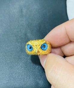 nhẫn cú mèo vàng 18k