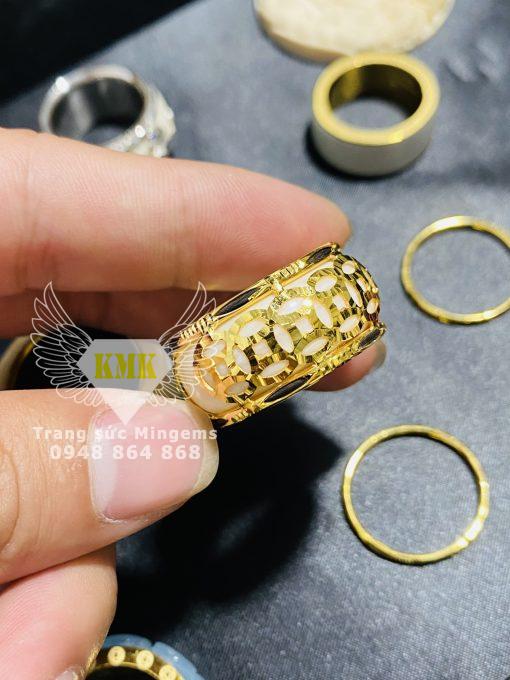 nhẫn vàng 18k kim tiền