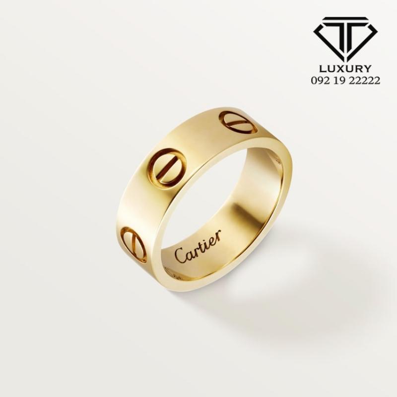 Nhẫn Cartier Love vàng hồng biểu tượng tình yêu vĩnh cửu