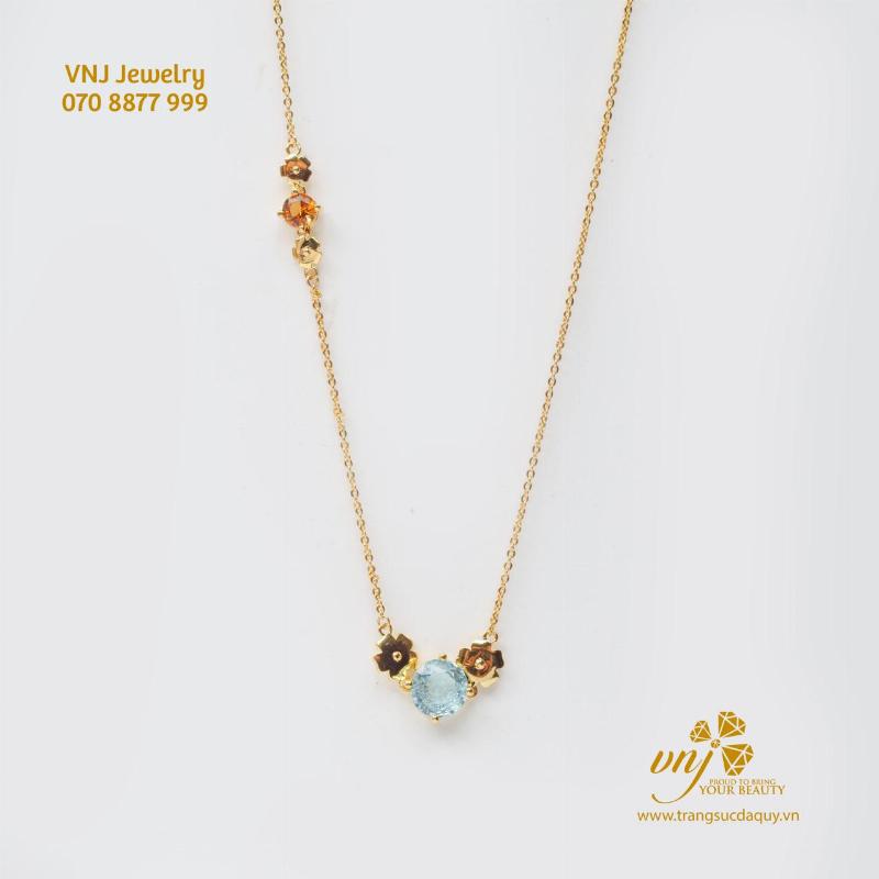 Mặt dây chuyền đá Aquamarine giúp giảm căng thẳng và cải thiện hô hấp cho người lớn tuổi