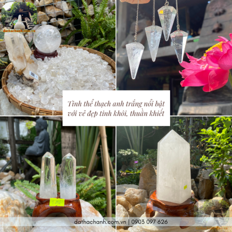 Đá thạch anh trắng tinh khiết