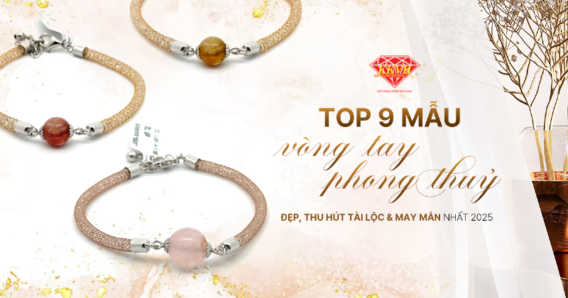 Vòng tay đá phong thủy đeo nhiều loại, tạo điểm nhấn cá tính và thu hút năng lượng tích cực